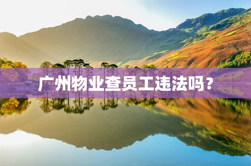 广州物业查员工违法吗？