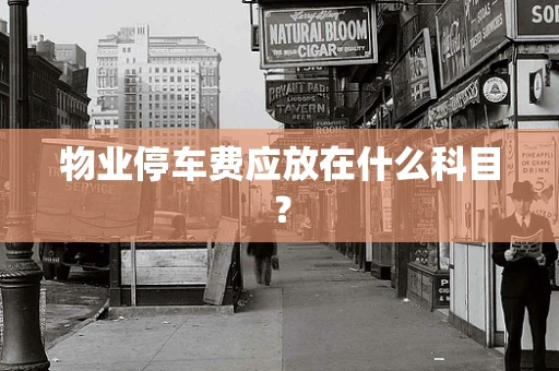 物业停车费应放在什么科目？