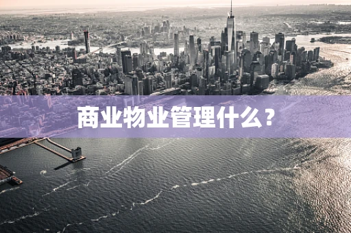 商业物业管理什么？