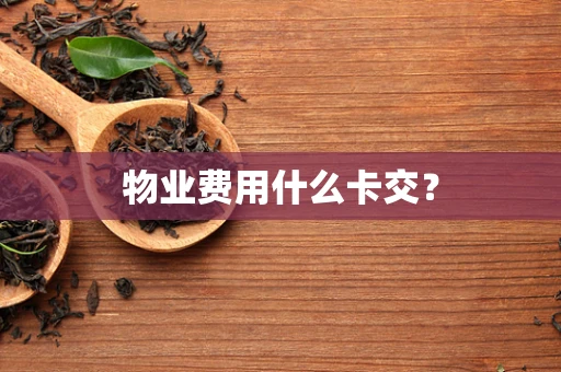 物业费用什么卡交？
