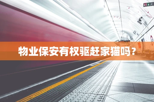 物业保安有权驱赶家猫吗？