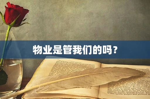 物业是管我们的吗？