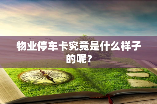 物业停车卡究竟是什么样子的呢？