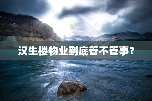 汉生楼物业到底管不管事？