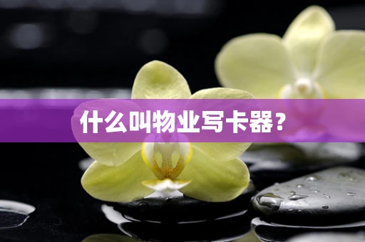 什么叫物业写卡器？