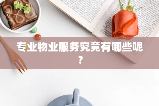 专业物业服务究竟有哪些呢？