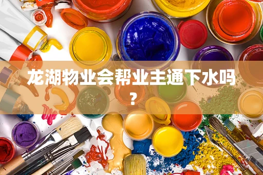 龙湖物业会帮业主通下水吗？