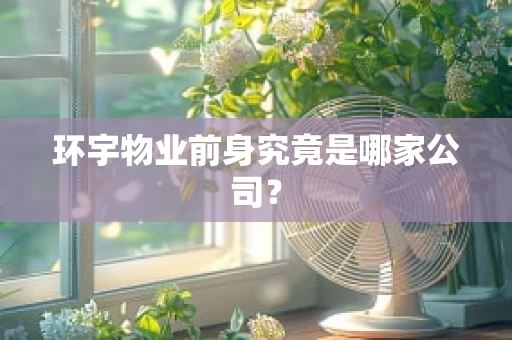 环宇物业前身究竟是哪家公司？