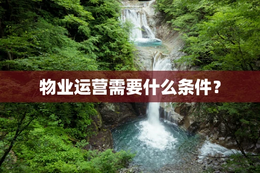 物业运营需要什么条件？