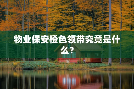 物业保安橙色领带究竟是什么？