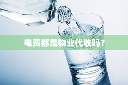 电费都是物业代收吗？
