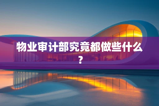 物业审计部究竟都做些什么？
