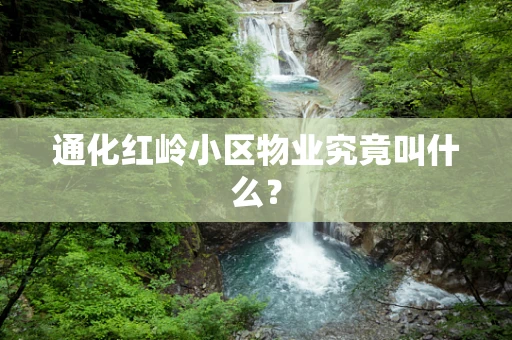 通化红岭小区物业究竟叫什么？