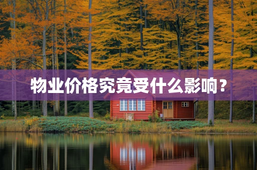 物业价格究竟受什么影响？