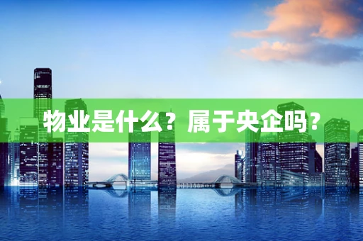 物业是什么？属于央企吗？