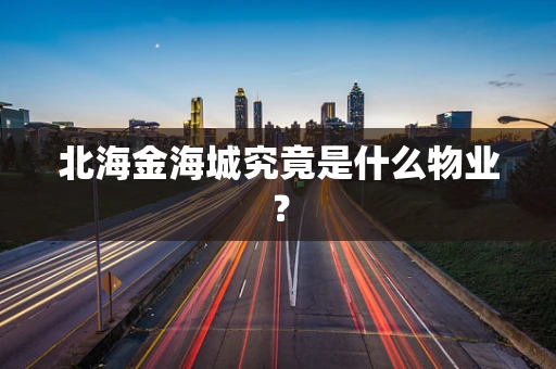 北海金海城究竟是什么物业？