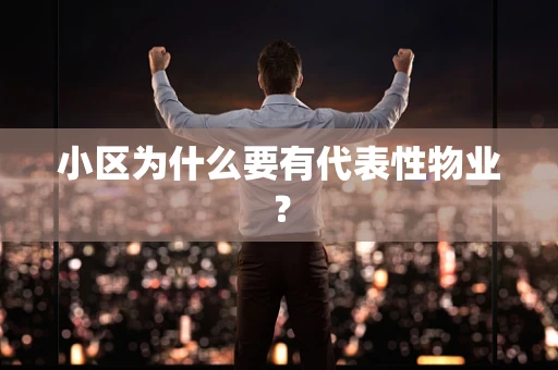 小区为什么要有代表性物业？