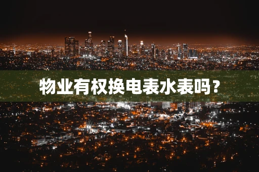 物业有权换电表水表吗？