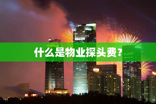 什么是物业探头费？