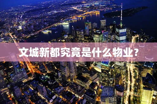 文城新都究竟是什么物业？