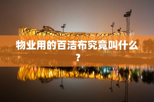 物业用的百洁布究竟叫什么？