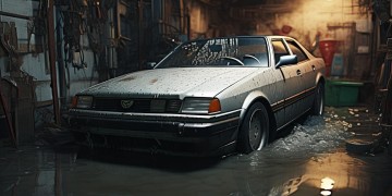 车库泡水车，物业该管吗？