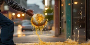 扔物业臭鸡蛋，这犯法吗？