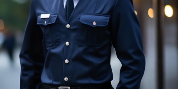 物业蓝色衣服保安是什么？