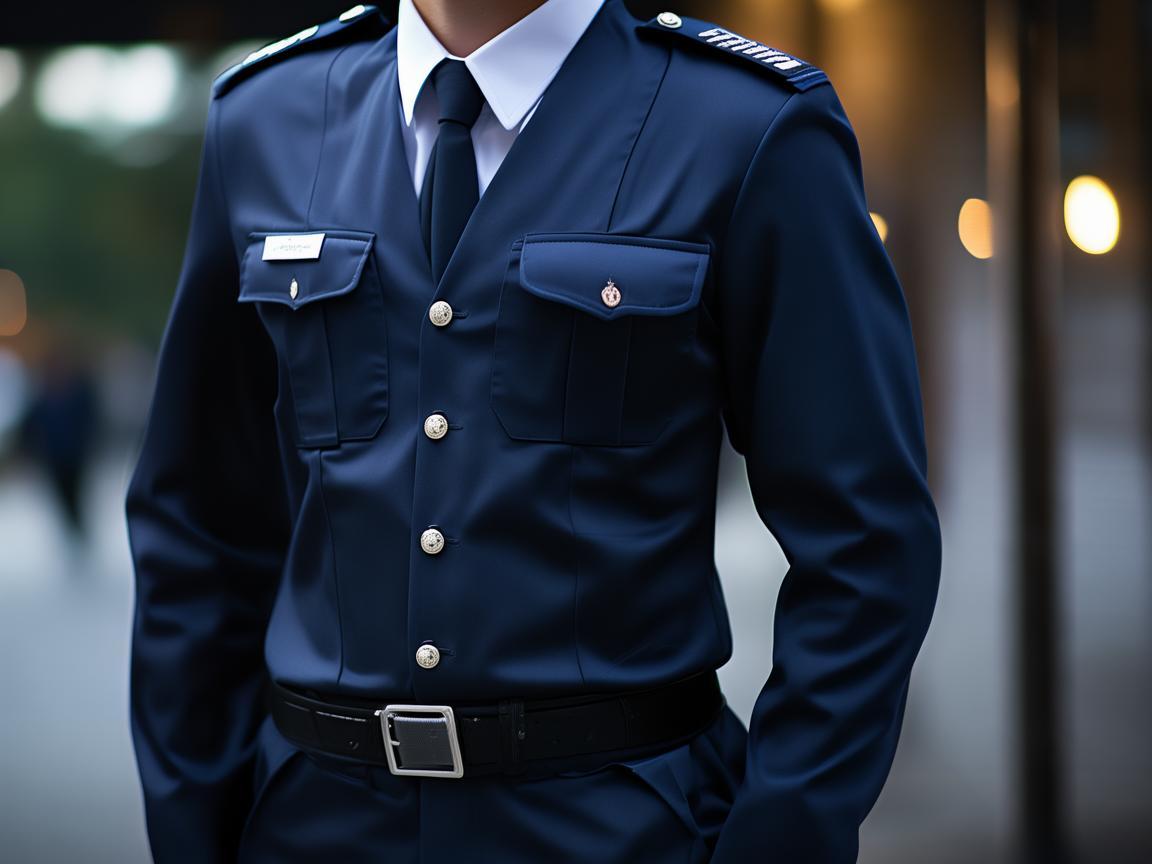 物业蓝色衣服保安是什么？